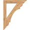 Ekena Millwork Olympic Traditional Smooth Bracket w/ Offset Brace, Western Red Cedar, 5 1/2"W x 28"D x 36"H BKT0604X28X36OLY01SWR - alternate 4
